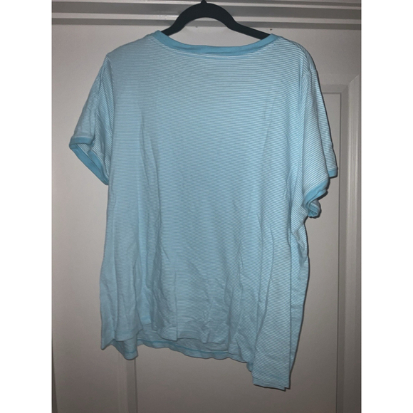 womens croft and Barrow Striped Short Sleeve Shirt Size 3XL - Picture 6 of 8